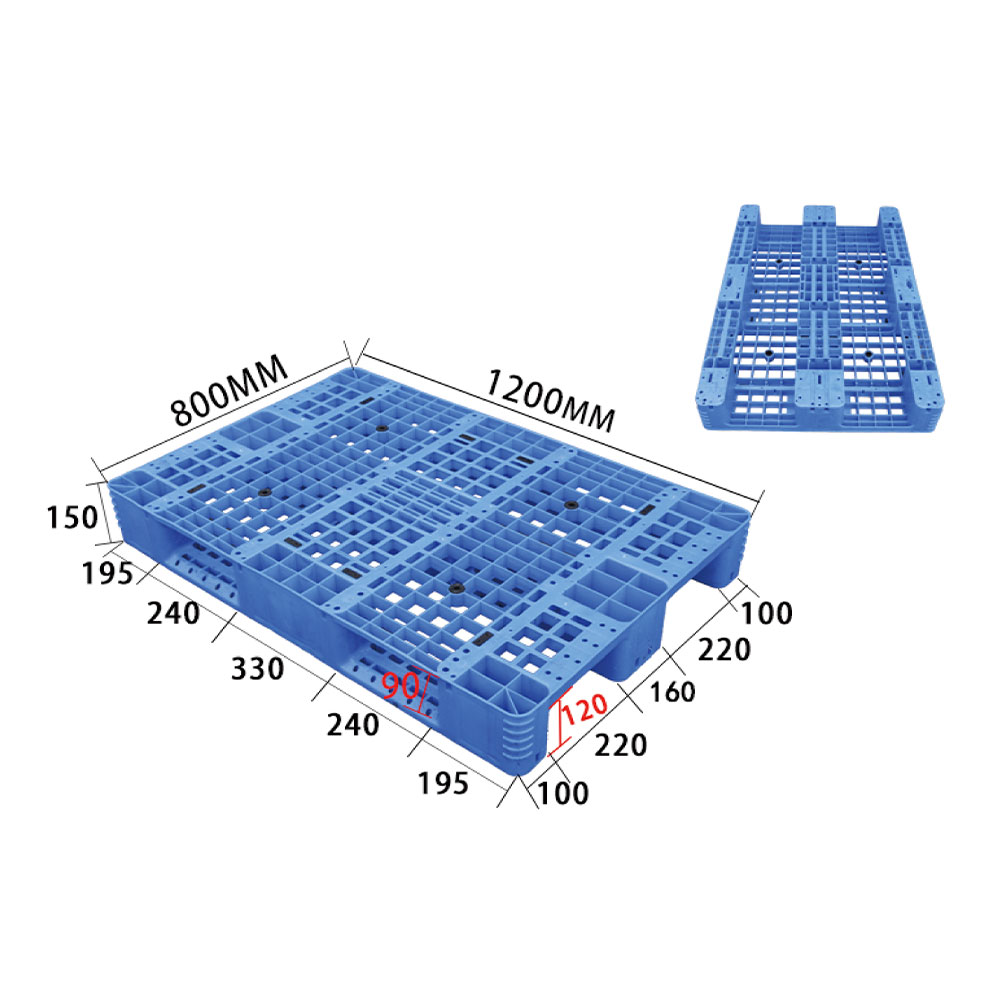 DDC1208 non-praetermisissent Stackable plastic PALLET 