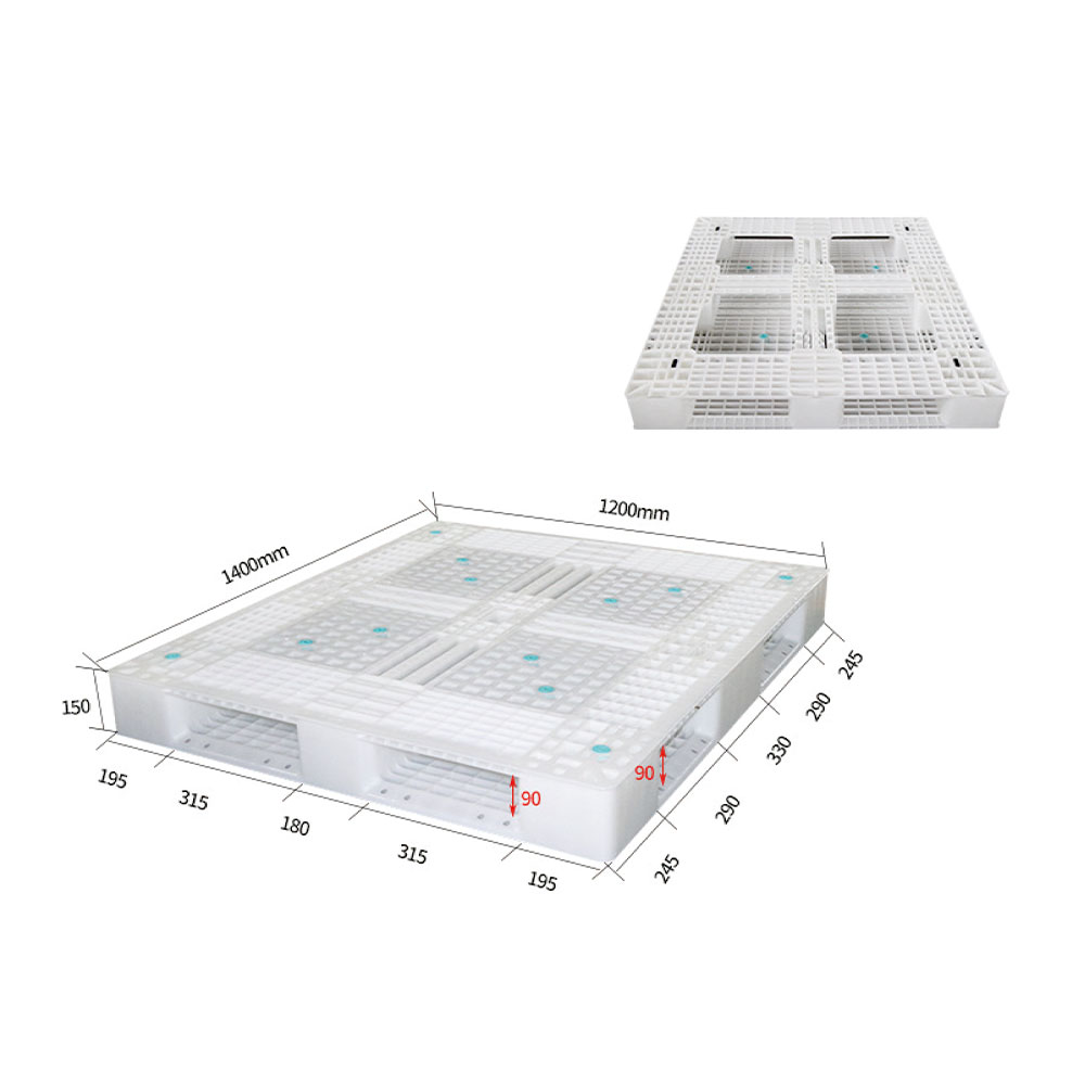 DDT1412 leve et durabile plastic Pallet 